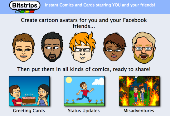 Create your own cartoons starring you and your friends with Bitstrips